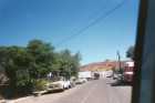 A street near the US Border, (The truck on the hill is on the US side), Tecate, BC