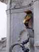 Mannekin-Pis dressed up for the Boy Scouts, Brussels, Belgium