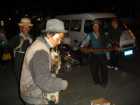 Street singers, Barkhor Square, Lhasa, Tibet