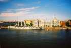 view from our hotel room: Cruiser Aurora on the Neva River, St. Petersburg, Russia