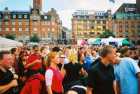 Waiting for the World Cup game, Rådhuspladsen, Copenhagen, Denmark