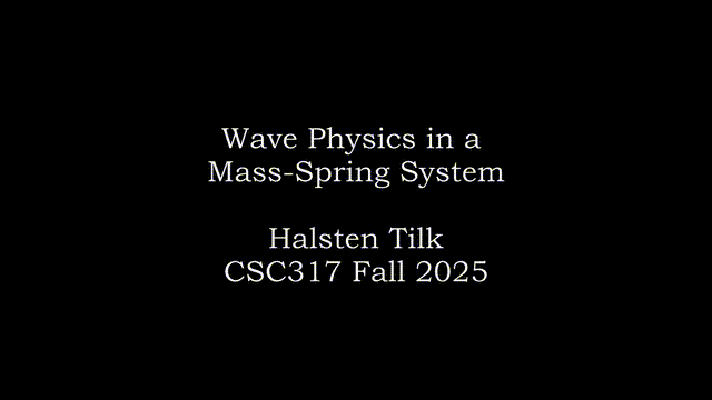 Wave Physics in a Mass-Spring System