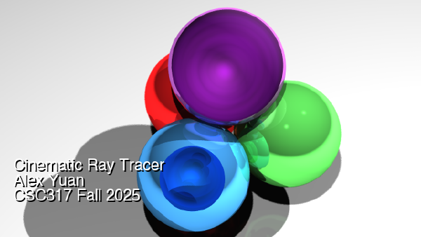 Cinematic Ray Tracer