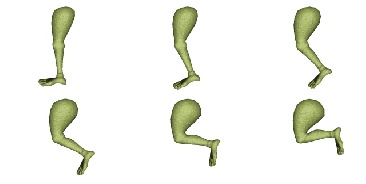 Muscle flexion according to a current commercial package.