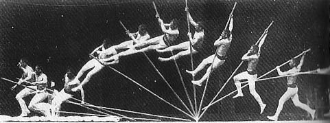 Marey Image of a Pole-Vaulter